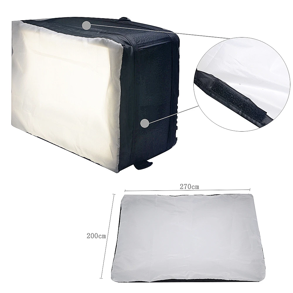 Mcoplus Softbox White Diffuser Kit for Mcoplus Yongnuo Video LED Light / Large size led photography light softbox