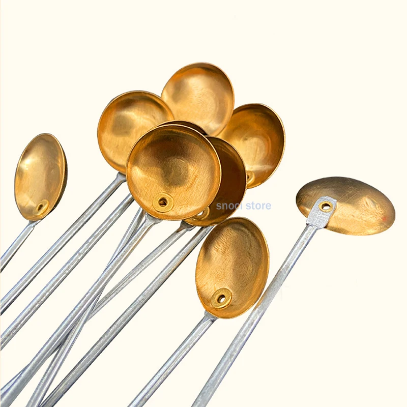 

Медные ложки для сгорания для лабораторного использования, устойчивые к высоким температурам реакционные ложки для школ, научных лабораторий