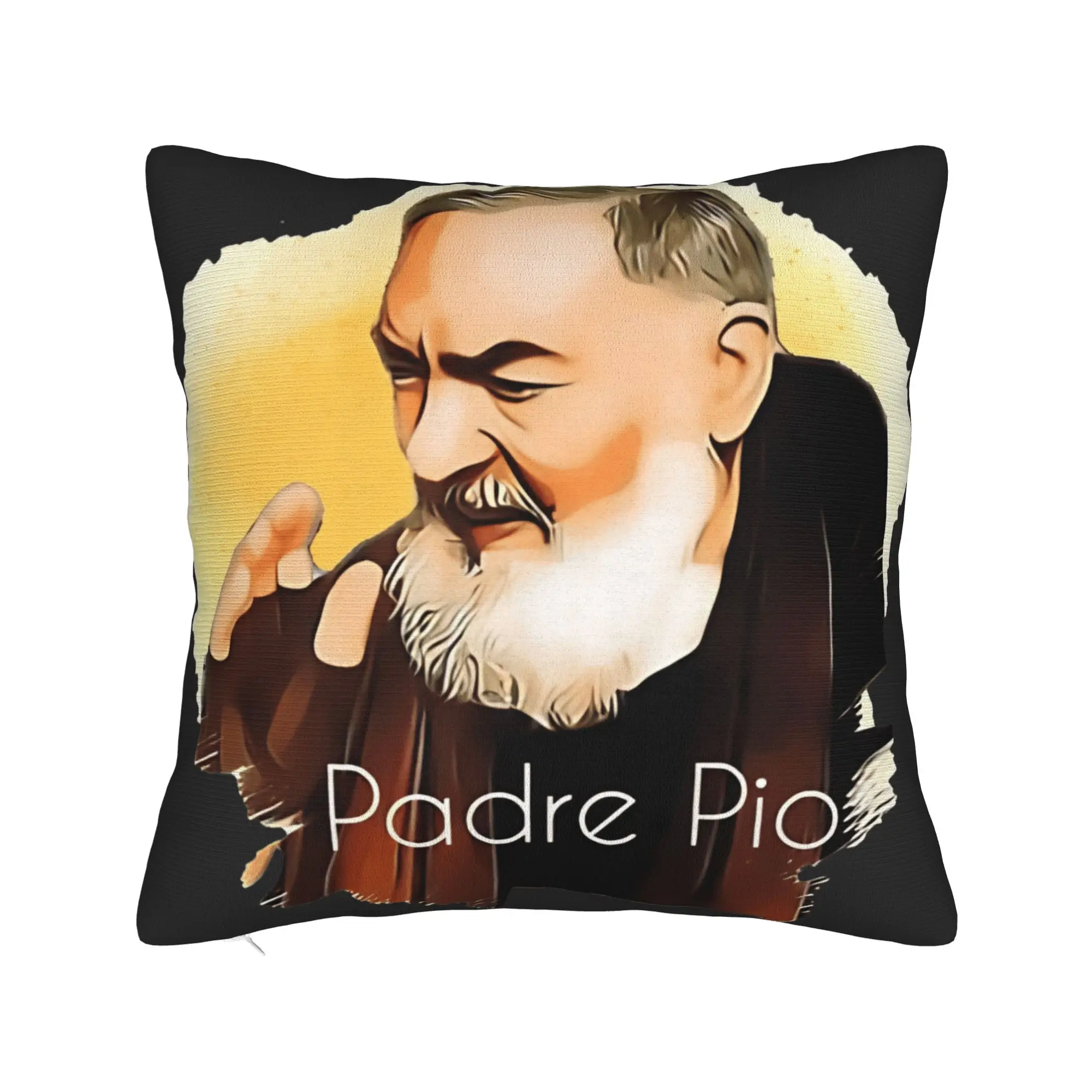 Padre Pio Of Pietrelcina Pillow Case Stay With Me Custom Pillow Cover Funny Pillowcases For Sofa Home Decor