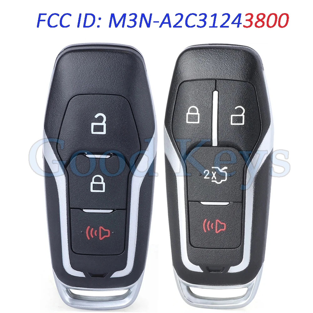 

M3N-A2C31243800 164-R8109 164-R8143 164-R8120 Smart Remote Key Fob for Ford Fusion Edge Explorer Mustang F-150 F-250 164-R8111