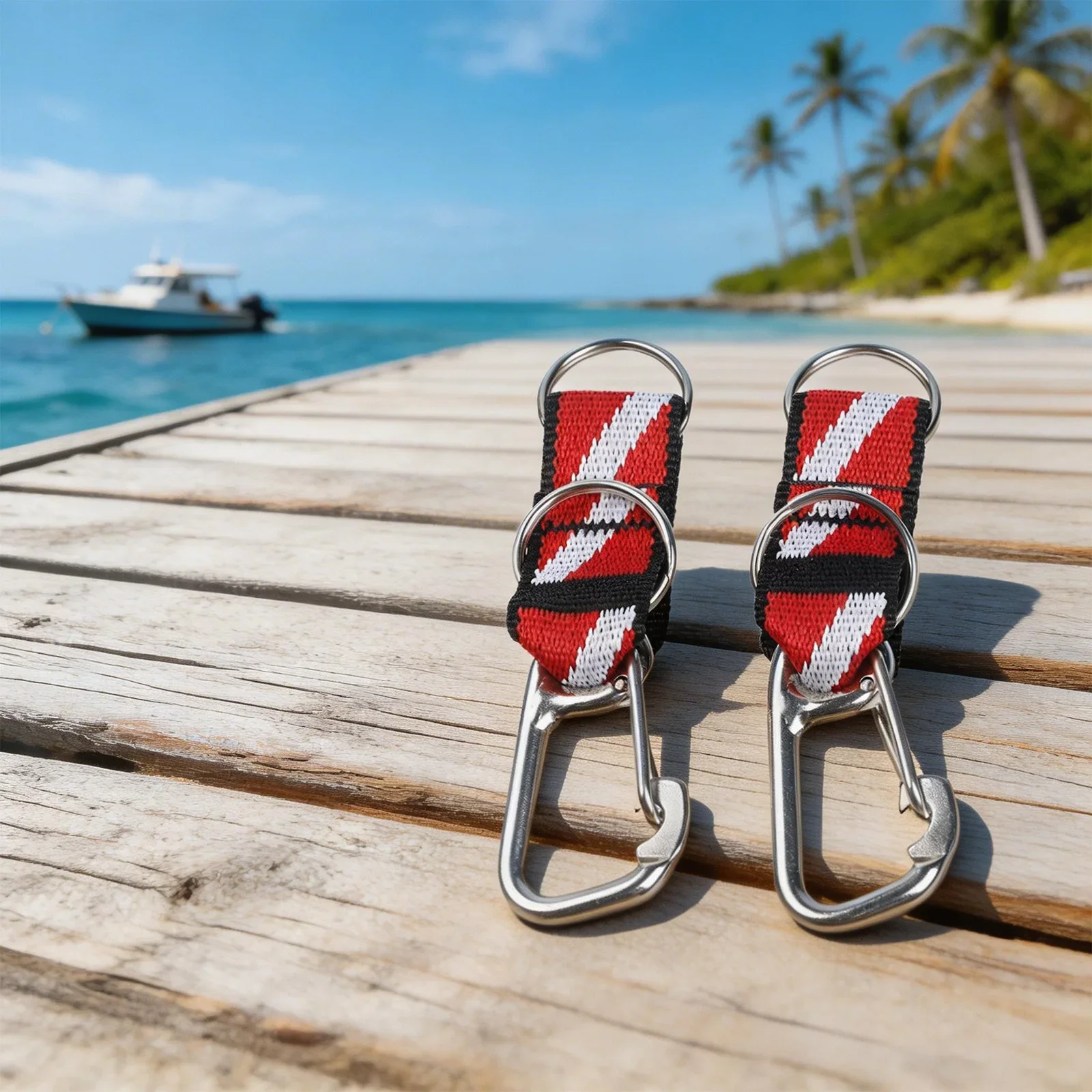 

For Hiking For Scuba Diving Split Ring Connector Scuba Accessory Smooth Burr-free Design Lightweight And Compact
