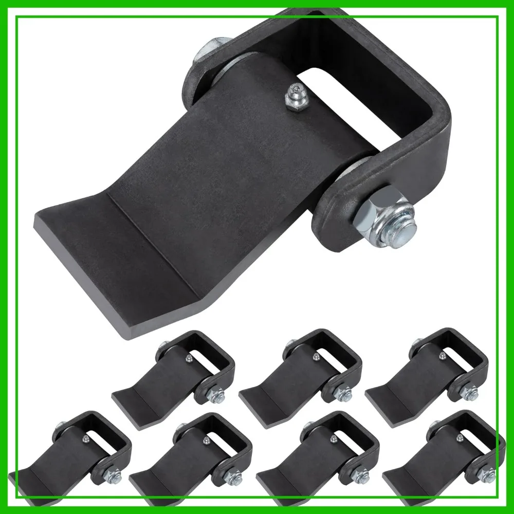 

Heavy Duty Steel Dump Trailer Hinge, Weld on Strap Style Short Leaf, 8 Pack