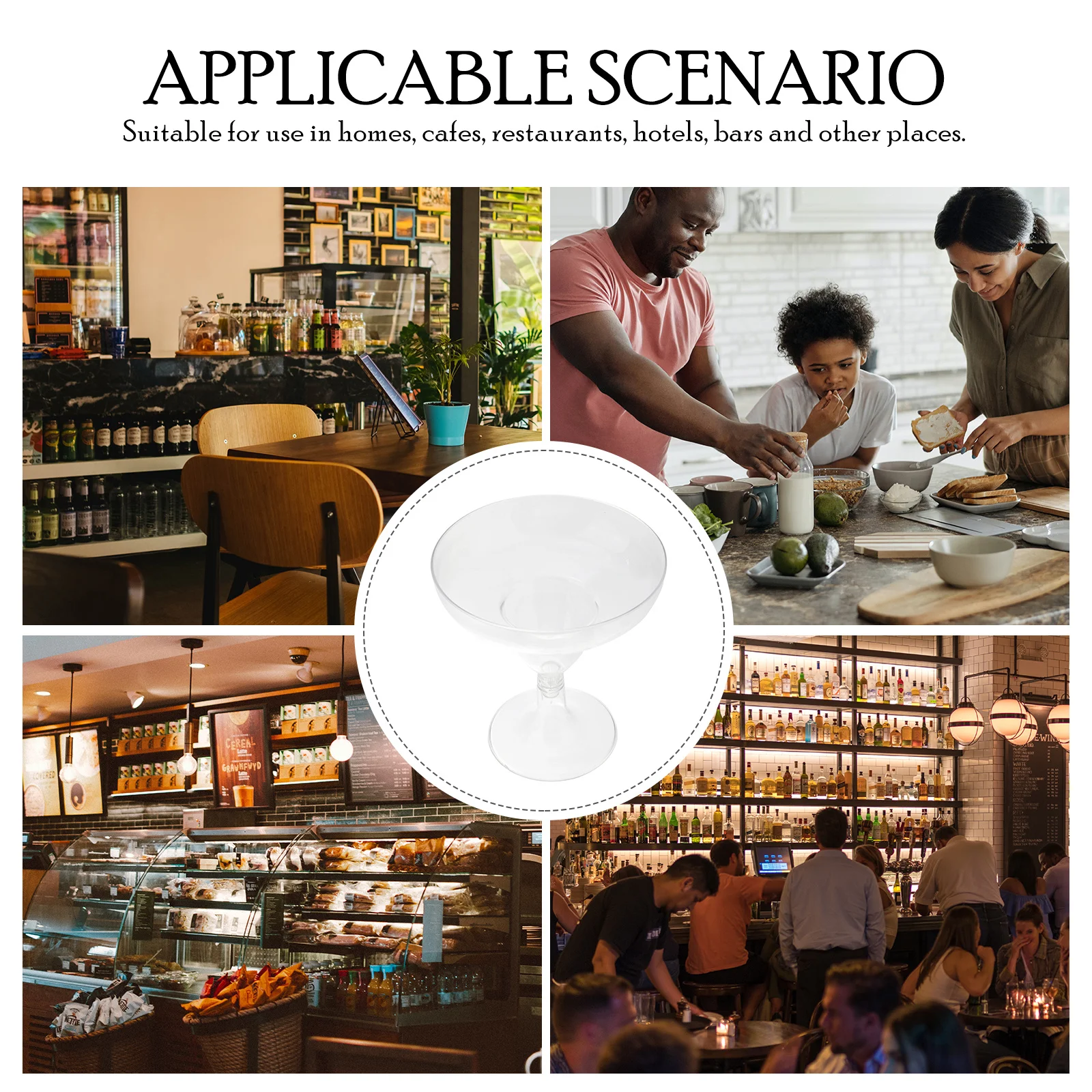 

10Pcs Clear Disposable Mousse Cups Plastic Goblet Pudding Dessert Containers Safe Strong Refreshing Jelly Souffle Salad