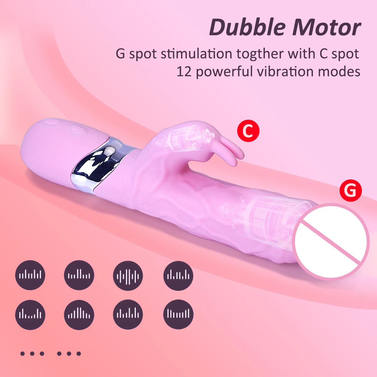 Rabbit Vibrator G spot Dildo Vibrator For Women Waterproof Vagina Clitoris Stimulator Female Masturbation Adult Couples Sex Toys