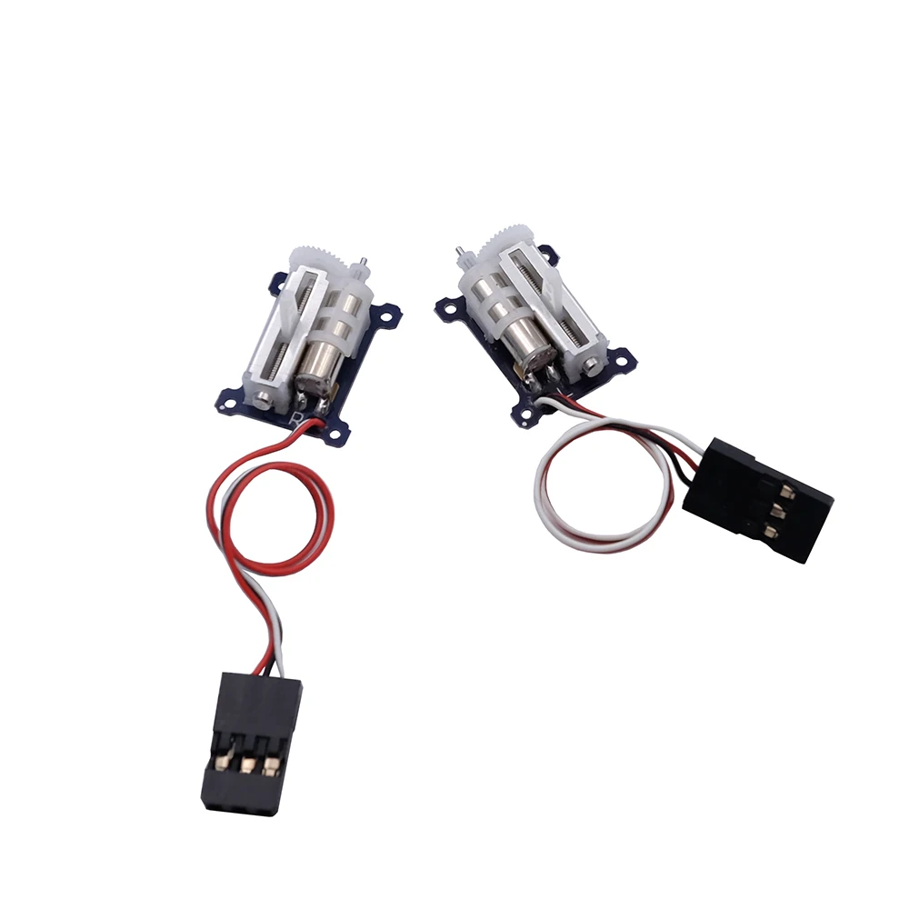 AGFRC Micro Linear Servo - 2PCS Upgrade 9mm 1.5g Digital Linear Coreless Servo for Mini Aircraft (JR-Left-Side)