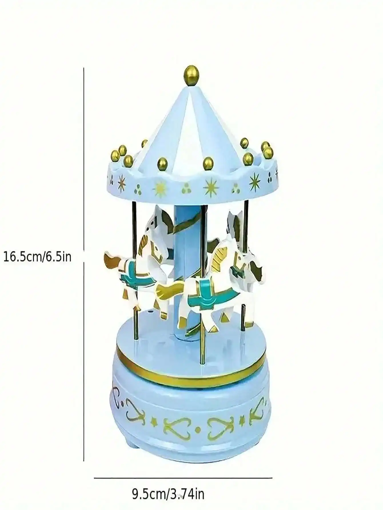 Carousel Music Box Cake Decorative Ornament Baby Birthday Gift Toys Desktop Decorative Ornament