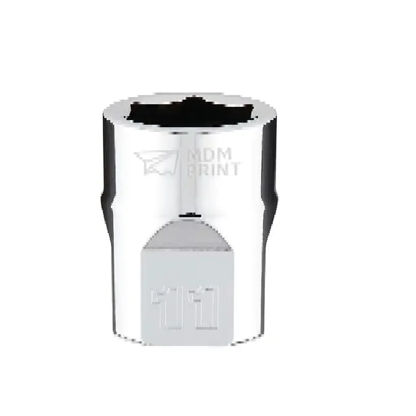 

3/8 in. Drive 11mm Metric 6-Point Socket with FOUR FLAT Sides
