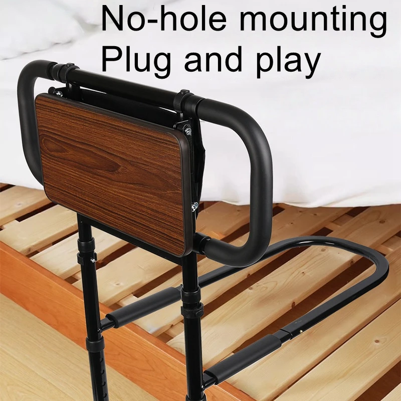 

No-Installation Bedside Handrail with Desk Plate for Elderly and Disabled Individuals - Fall Prevention Bed Rail