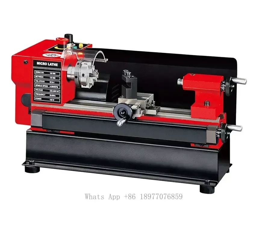 Desktop Mechanical Bench Mini Metal Manual Lathe Machine For Steel