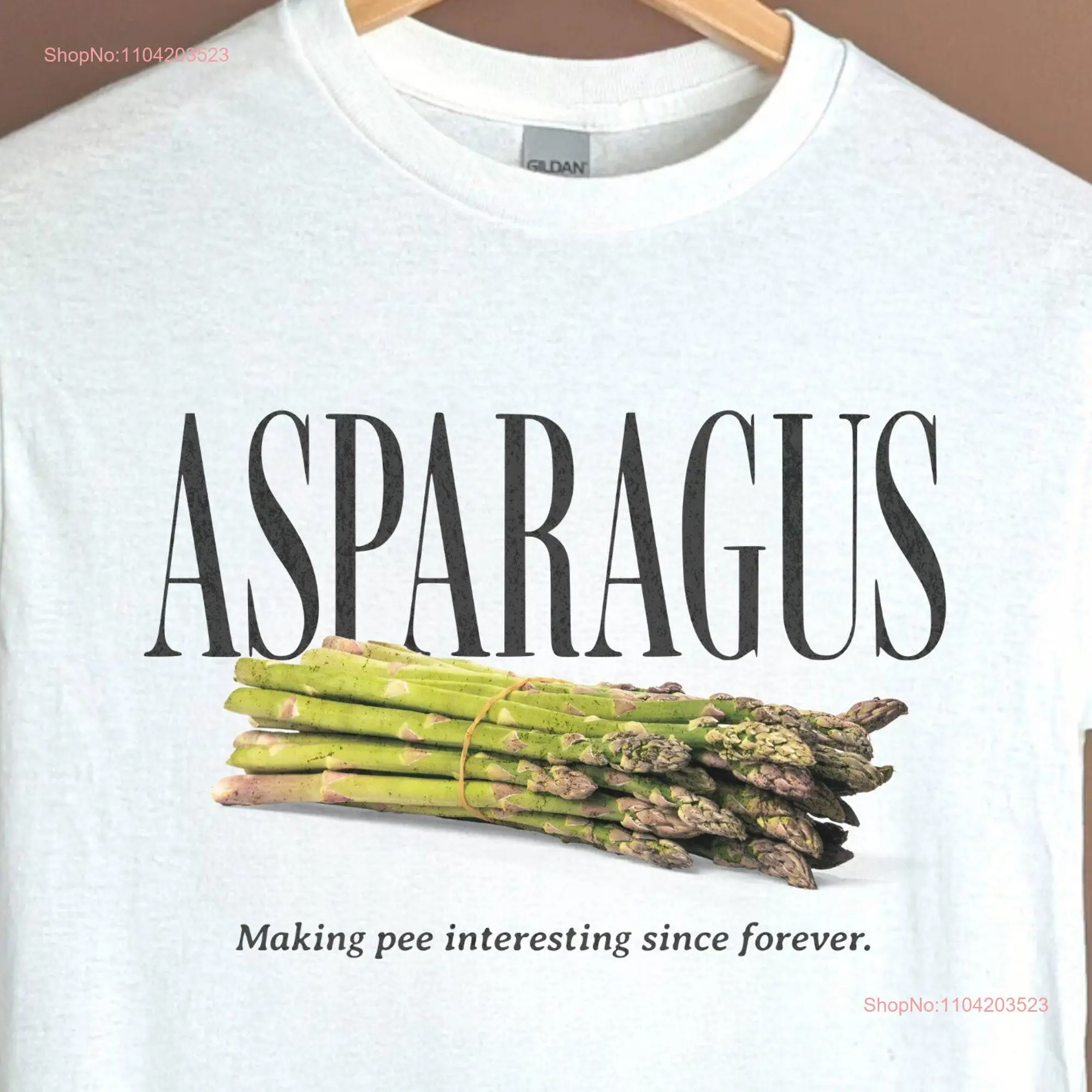 Asparagus T Shirt Retro Vegetable Bootleg Funny veggies for Vegetarian  long or short sleeves