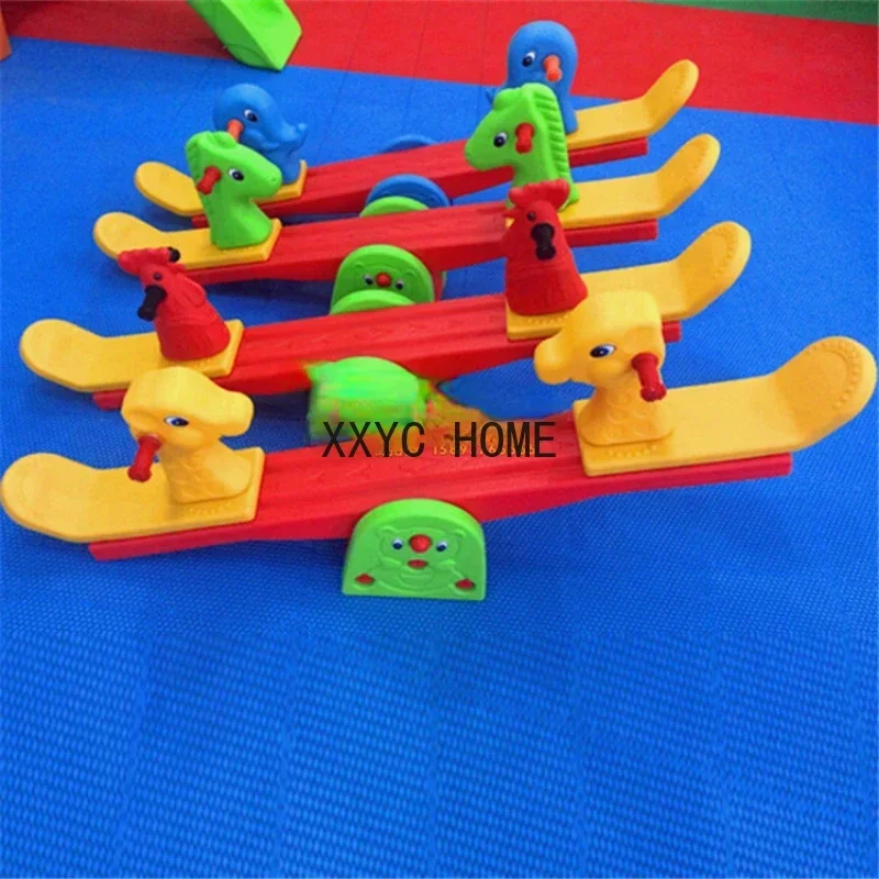 

Double Rocker the Hokey Pokey Rocking Horse Thickened Whale-Shape Seesaw
