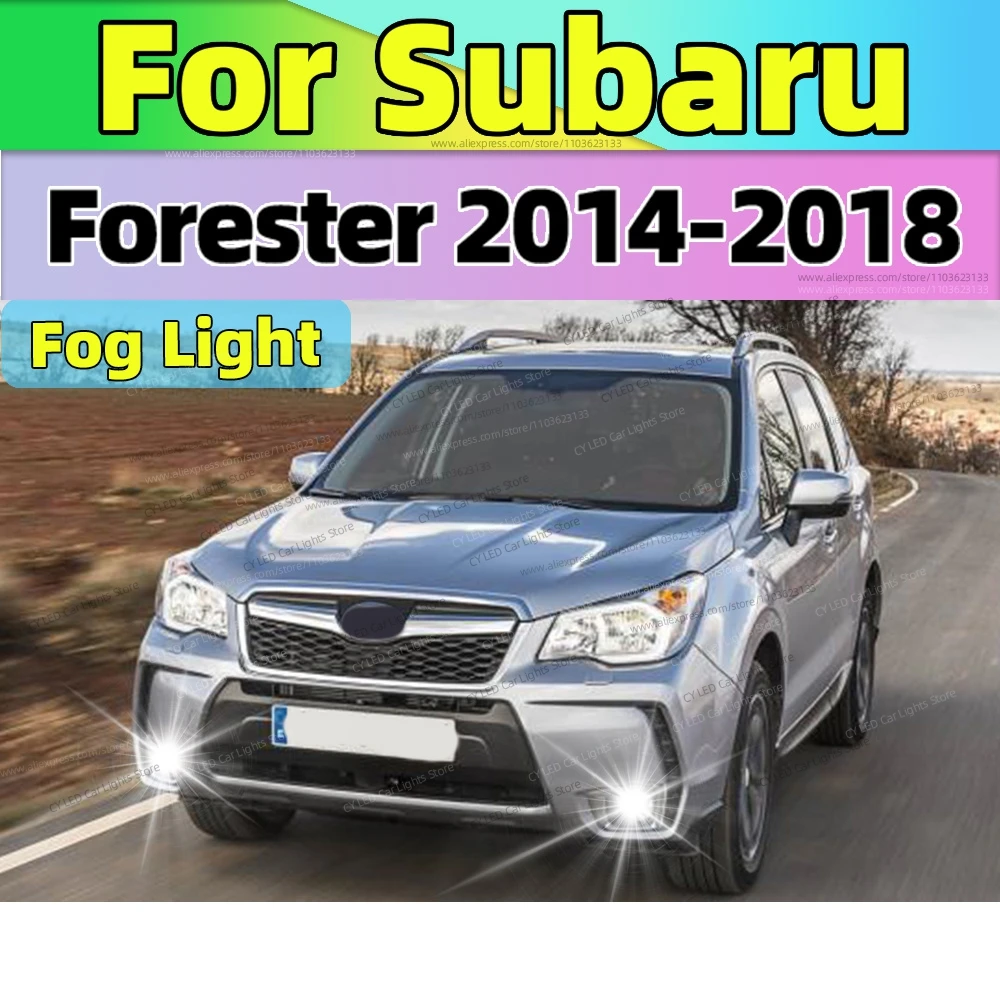 

6000K светодиодный противотуманный фонарь автомобиля противотуманная фара передняя лампа 20000LM ультра яркий Plug and Play для Subaru Forester 2014 2015 2016 2017 2018