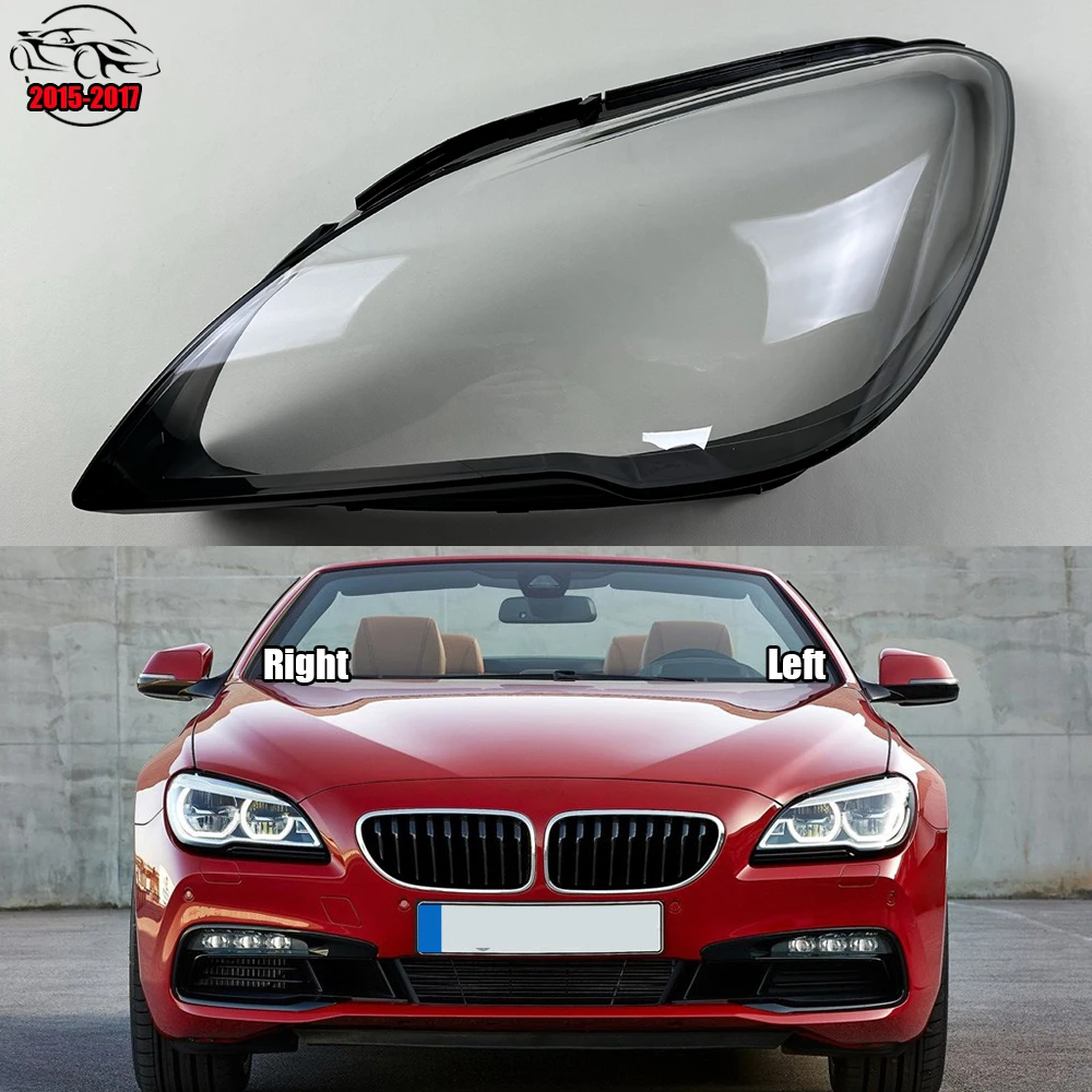 

For BMW 6 Series F13 2015 2016 2017 Headlamp Cover Shade Transparent Lampshade Headlight Shell Plexiglass Replace Original Lens