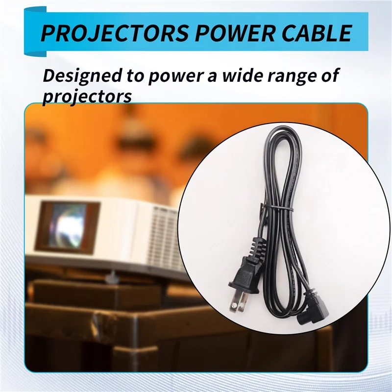 AS62 Universal Power Cable For HY300, HY320, HY300 PRO, Hy320mini Projectors For Various Projectors US PLUG