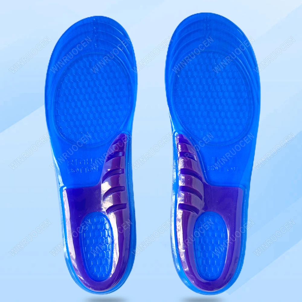 1/2 Pair Sport Orthopedic Insoles for Shoes Arch Support Silicone Gel Insole Non Slip Shoe Pads Plantar Fasciitis Inserts Unisex