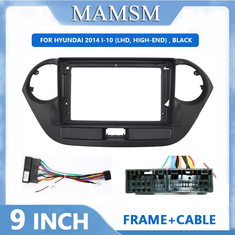 

2 Din Android Head Unit Car Radio Frame Kit For HYUNDAI 2014 I-10 Stereo Dash Fascia Trim Bezel Faceplate