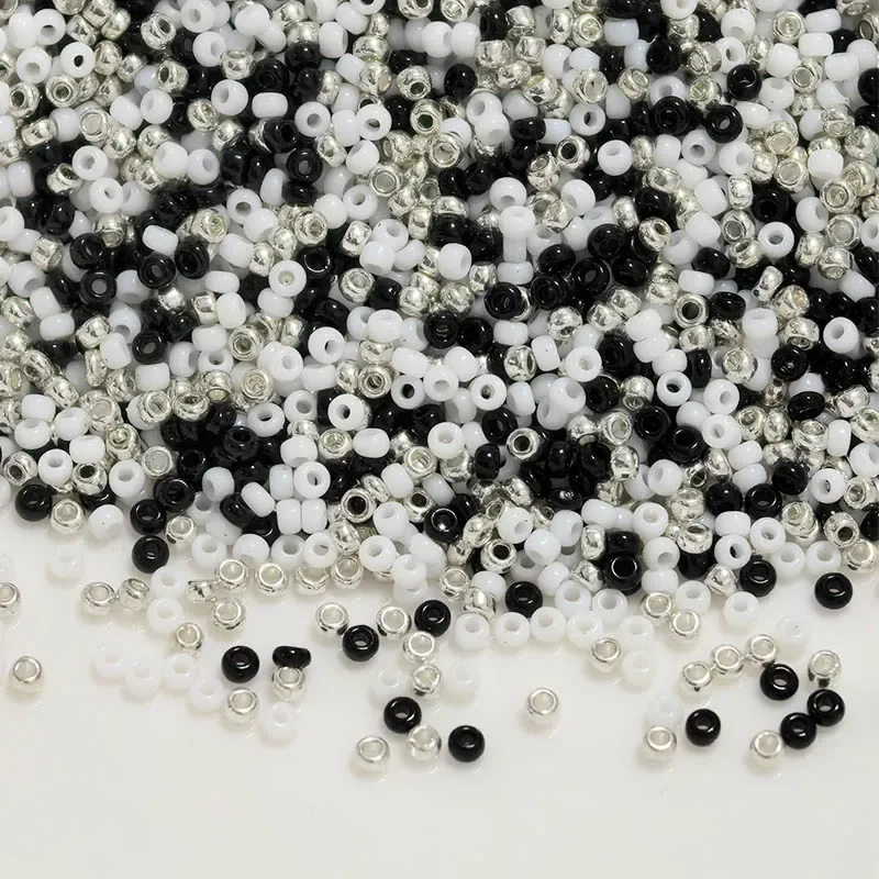 1000pcs 1.5mm Round Metallic Color Glass Beads 15/0 Uniform Japan Loose Spacer Beads for Jewelry Making DIY Sewing Accessorise