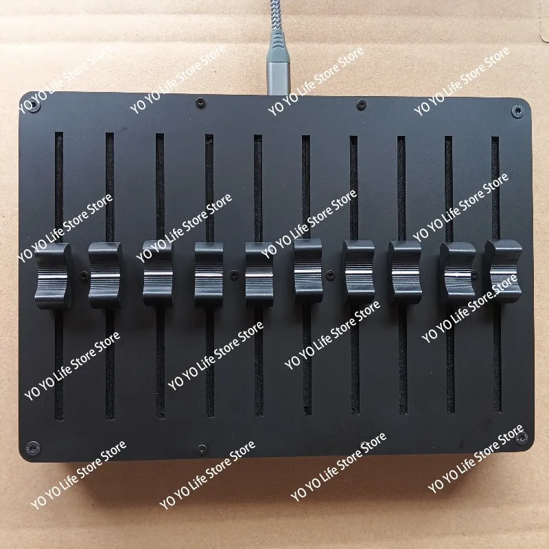 10-Way Fader Fader Customizable CC Information USB Interface MIDI Controller for Music Host Software