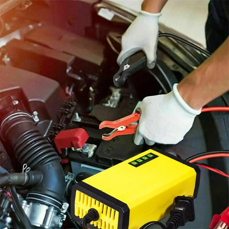 

Battery Trickle Charger Fast Charging High-Efficiency Smart Battery Charger Multi-functional Automobile Maintainer For Lawn