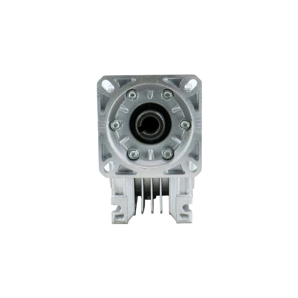 Gearbox Worm HLTNC RV040, Reducer Gigi dengan Output 18mm, Sudut 90 Derajat, Rasio 5:1-100:1 untuk Motor Flange Nema34 86mm, Reducer Worm untuk CNC