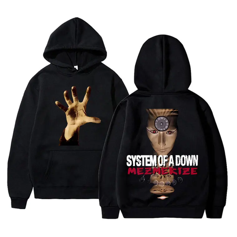 

Rock Band System of A Down Mezmerize Graphic Print Hoodie Men Women 90s Alternative Metal Streetwear Men's Oversized Sweatshirts