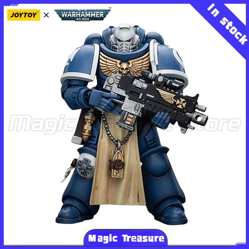 

【MT】JOYTOY 1/18 Фигурка Warhammer 40K Ultramarines Sternguard Veteran с болтом, модель винтовки, игрушки, подарки