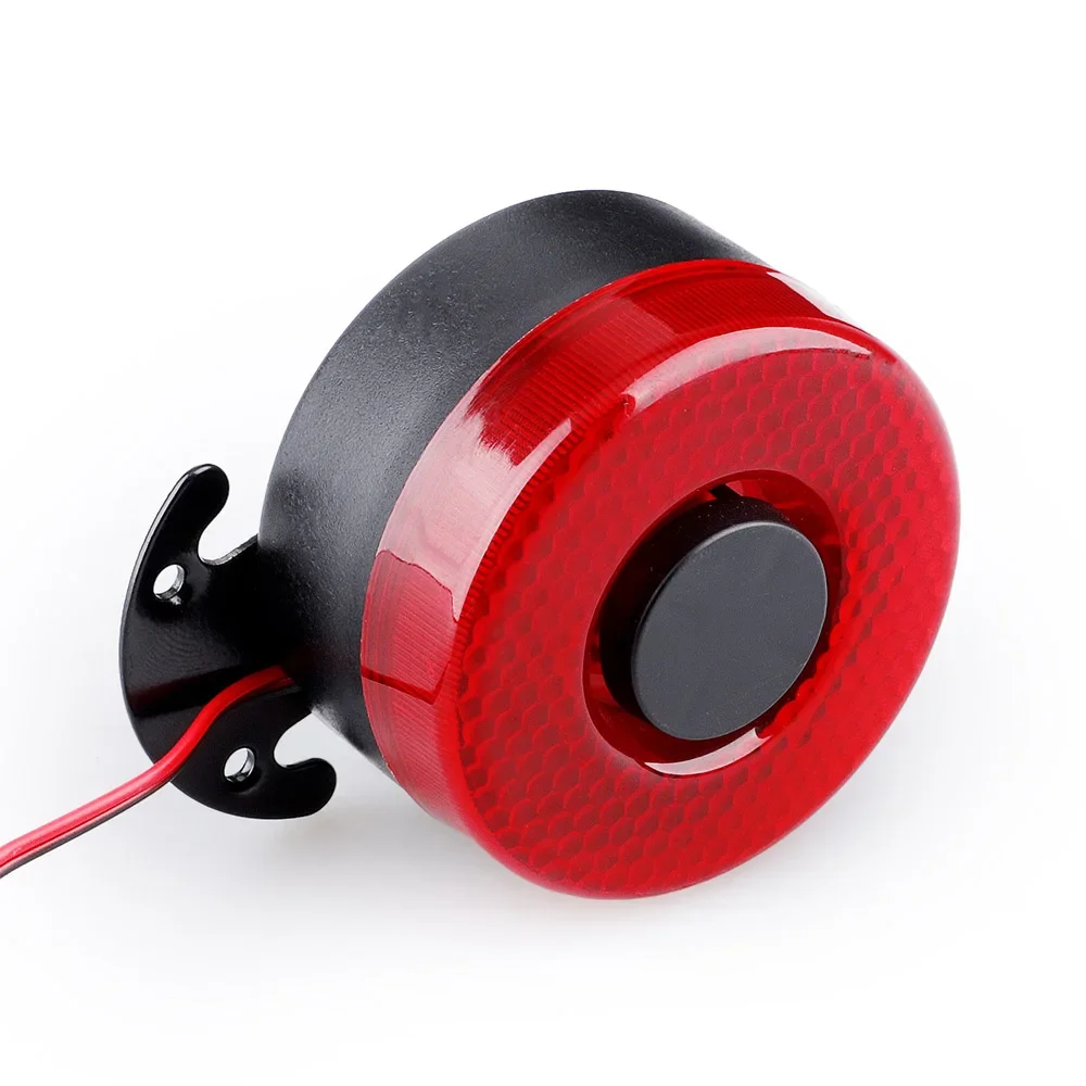 DC 12V-24V 105dB Beep Reverse Beeper Air Horn Warning Siren 6 Sound Signal Backup Alarms Horns With Red LED for Car Boat Truck