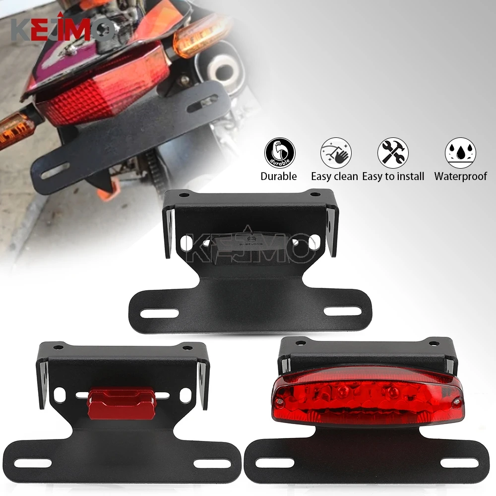 

FOR SUZUKI DRZ400SM DRZ400 SM S E DR-Z DRZ400S 2000 2005 2008 - 2025 2024 2023 2022 Motorcycle License Plate Holder LED Light