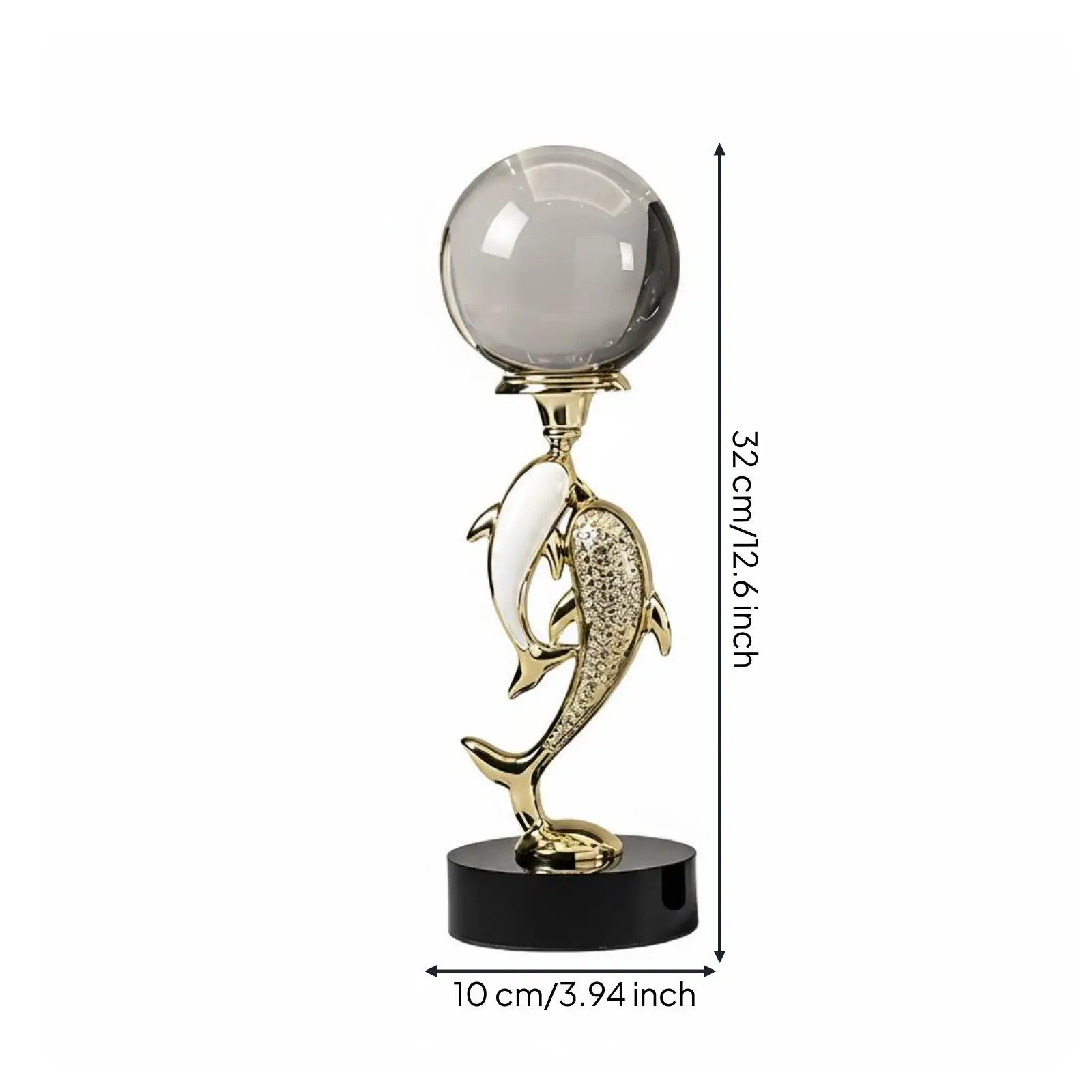 Dolphin Crystal Ball Ornament Elegant Luxury Dolphin Figurine Display Piece for Living Room, Entryway, Bar Cabinet https://ae-pic-a1.aliexpress-media.com/kf/Se261d7d20c8f4a67803be16ef1546864O.jpg