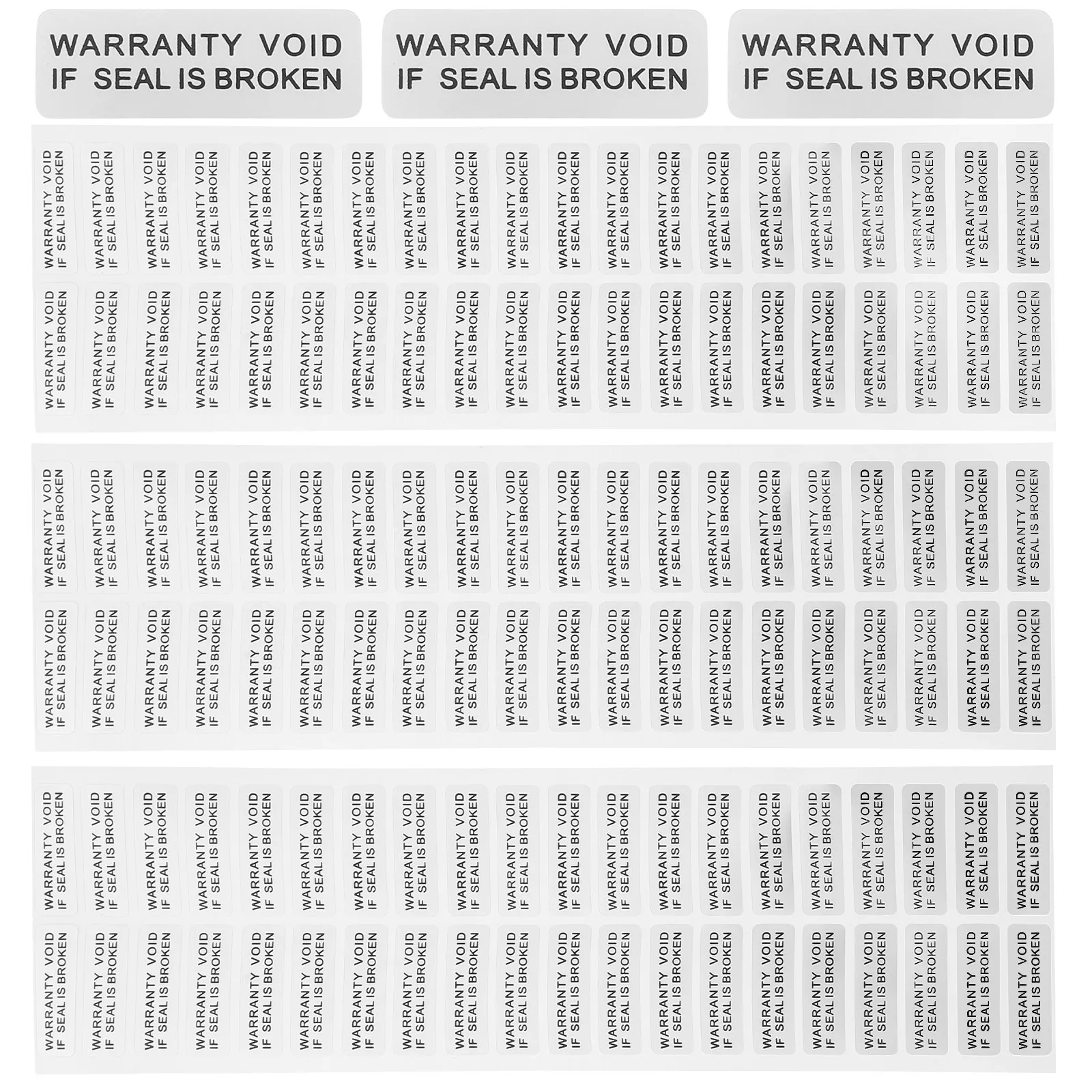 

400Pcs Small Size Adhesive Void Sticker for Electronics Caution Label Sticky Warning Sticker Warning Label