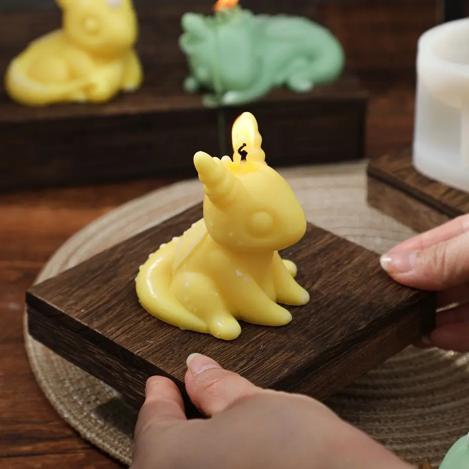 Dragon Silicone Mold Candle Dinosaur Mould DIY Gypsum Clay Resin Mold Handmade Desk Decor Home Room Decor