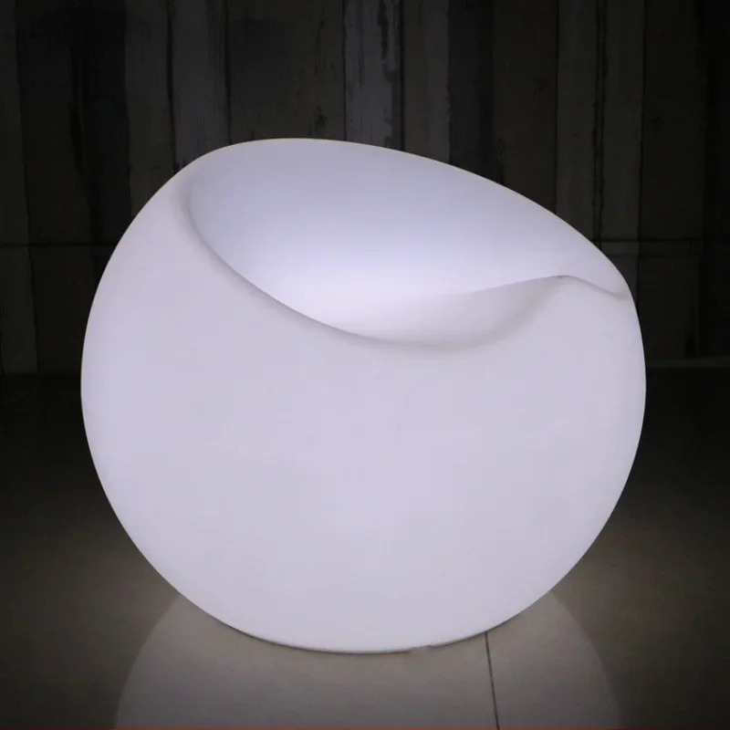 LED Luminous Apple Stool Outdoor Shopping Mall Airport Cinema Rest Waiting Chair Beauty Chen Decorative Leisure Seat