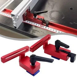 30 40 Type T-Track Sliding Chute Backer Miter Stop Hold Down Clamp Woodworking T Slot Stopper Gauge Fence Chute Limiter