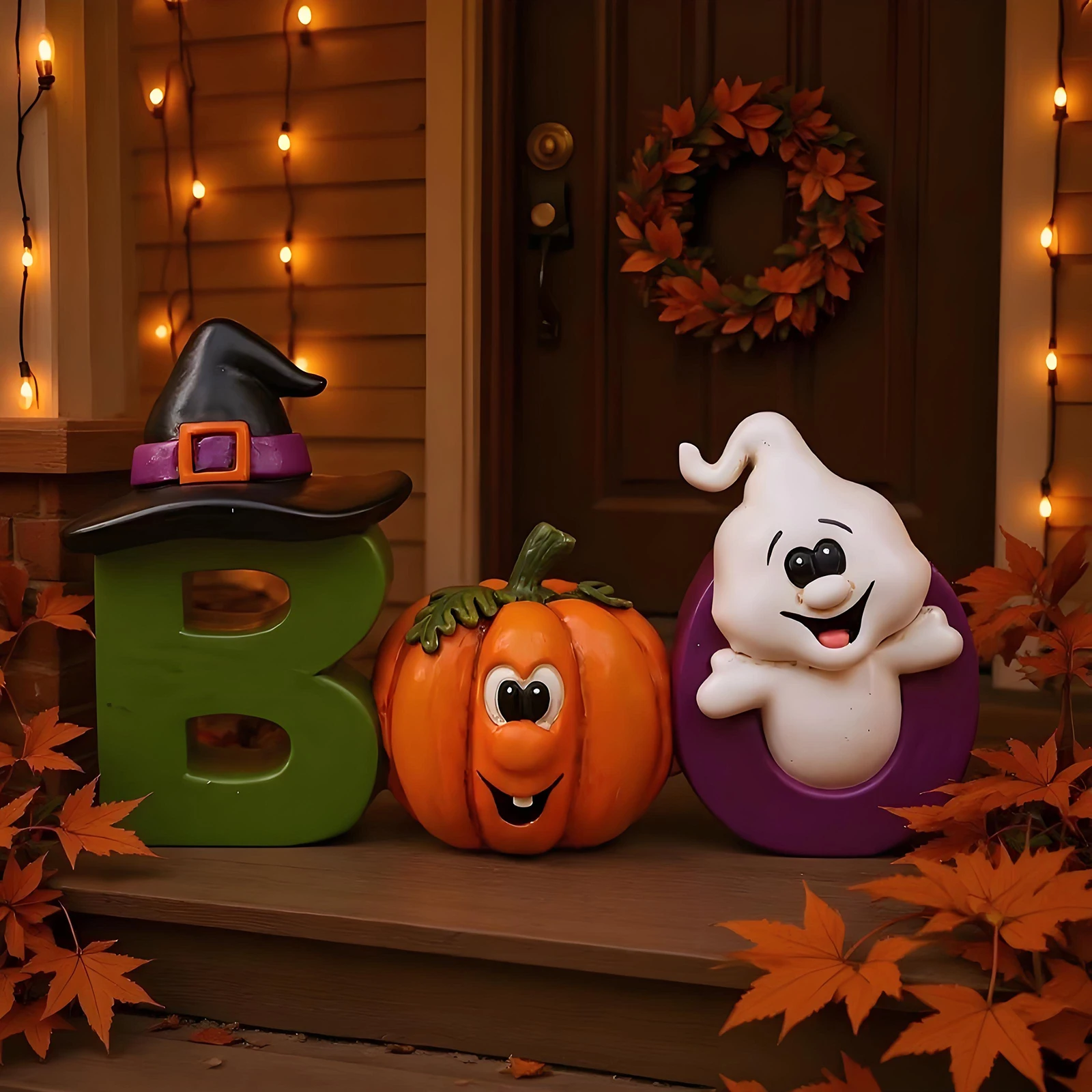 This Halloween candy bowl statue combines an eerie expression to create a truly spooky festive atmosphere, making it a real eye-