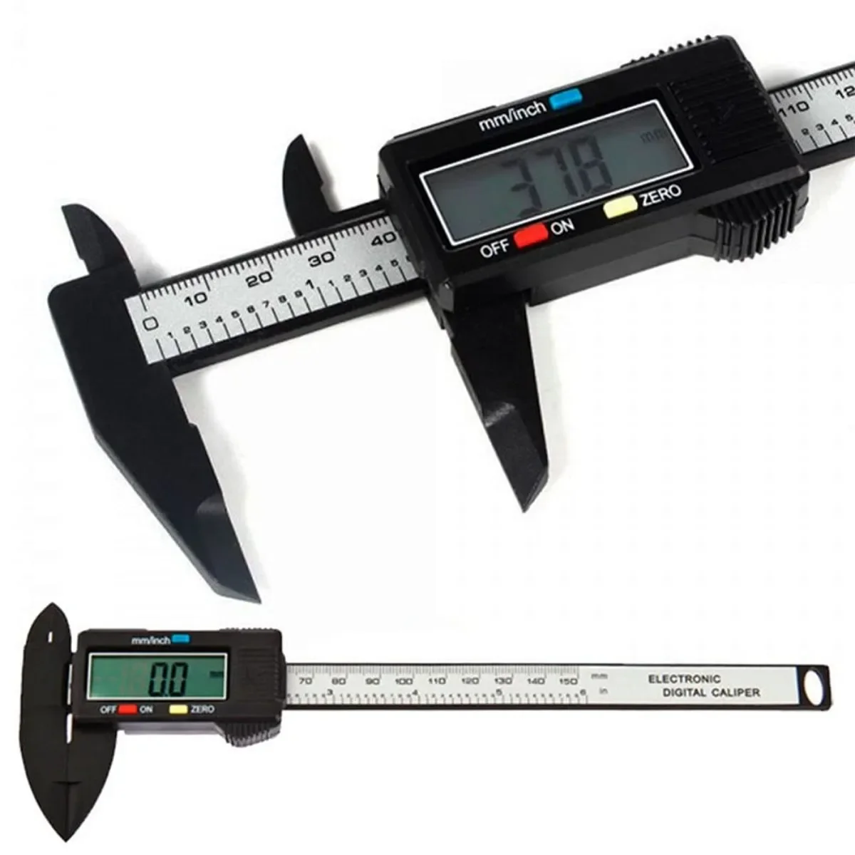 

150mm 100mm Electronic Digital Caliper Carbon Fiber Dial Vernier Caliper Gauge Micrometer Measuring Tool Digital Ruler Ruler