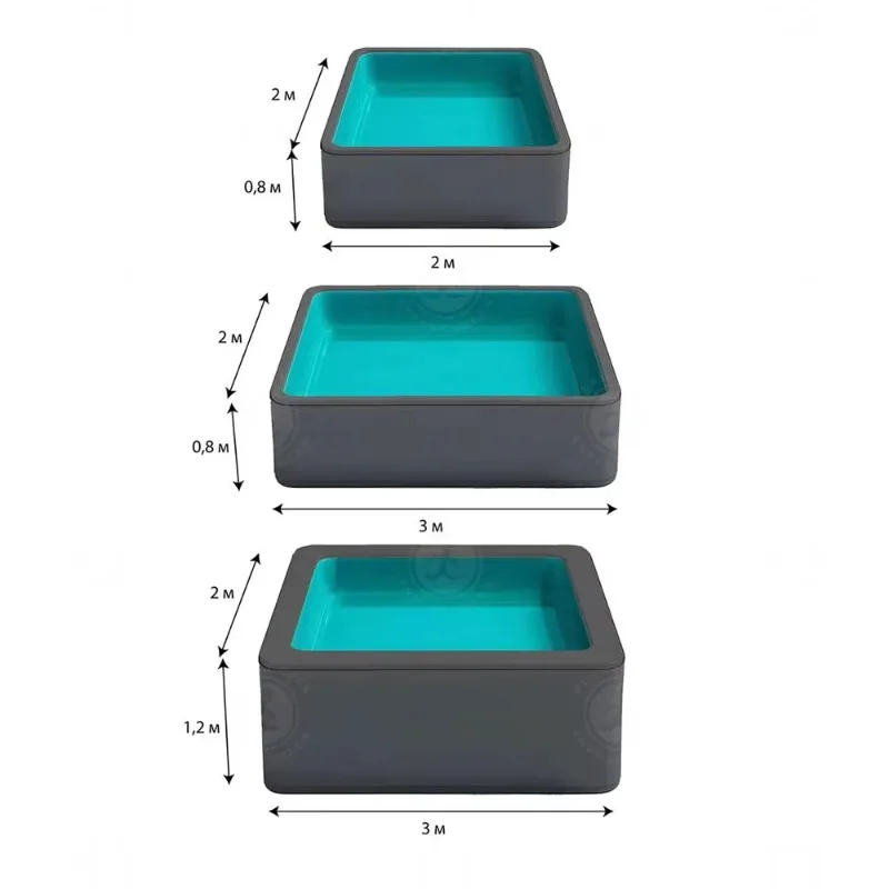 نسيج متين من مادة PVC بغرز متدلية بالحجم الكامل، سهل التركيب، حمام سباحة داخلي قابل للنفخ للأطفال والكبار، مضخة لحوض الاستحمام الجليدي