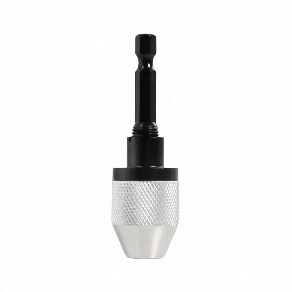 Quick Change Drill Chuck 0.3 To 6.5mm Hex Shank Three Jaw Self Centering Converter For Electric Grinder Jewelry Woodworking
