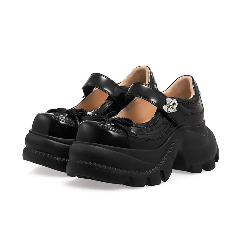 

8CM Womens Mary Jane Shoes Exquisite Platform Lolita Casual Shoes for Woman Comfort Walking Shoe Designer Shoes Zapatos De Mujer