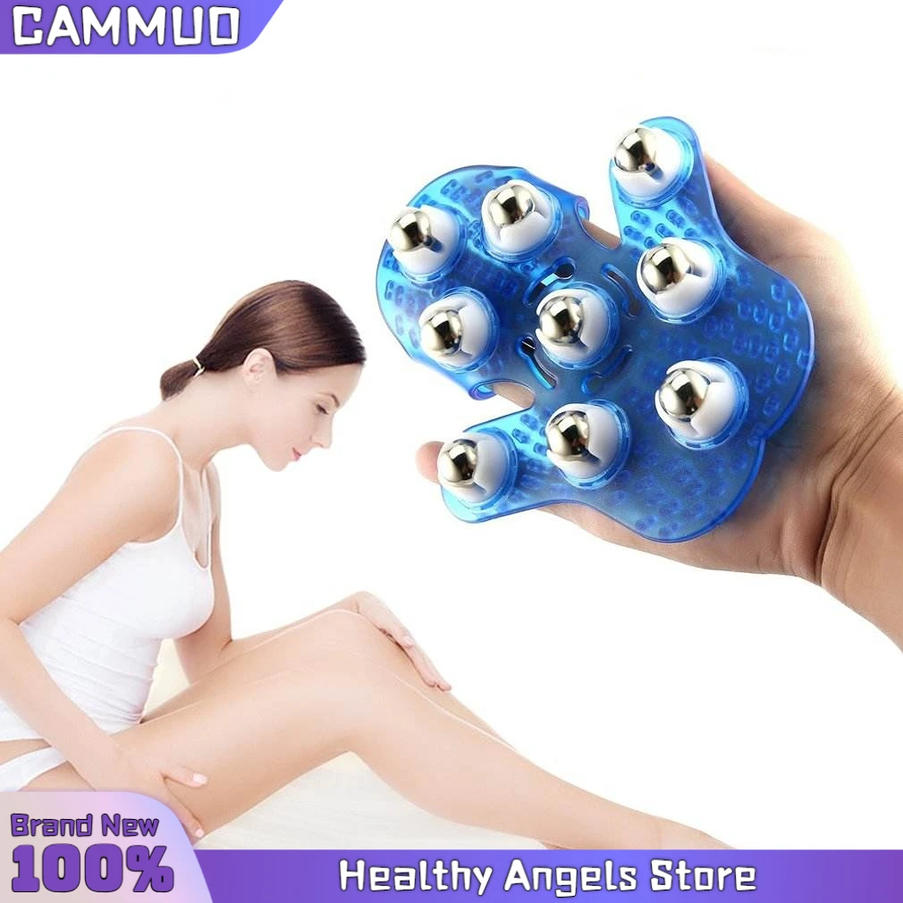 Roller Ball Body Massage Glove Muscle Pain Relief Relax Anti-Cellulite Massager For Hand Neck Back Shoulder Buttocks Health Care