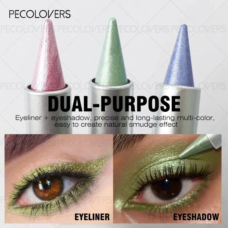 Stylo fard à paupières coloré, rendu des couleurs élevé, maquillage accrocheur, pour fêtes de vacances et usage quotidien, cosmétiques pour les yeux, 1 pièce