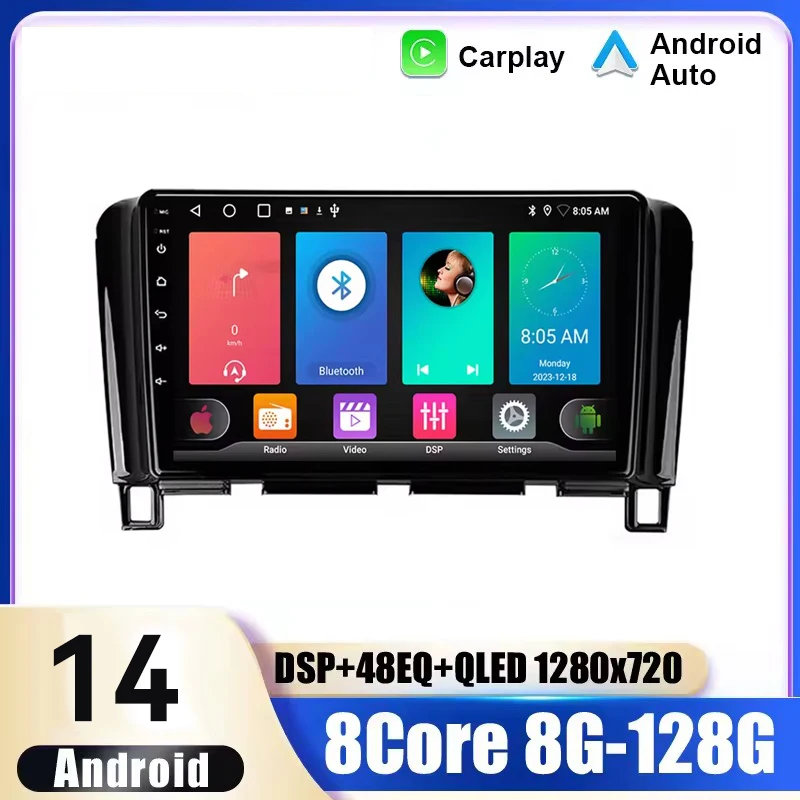 

Android 14 Carplay For Nissan Serena 4 C26 2010-2016 Car Screen Multimedia Video Autoradio Navigation GPS 2Din Stereo Head Unit