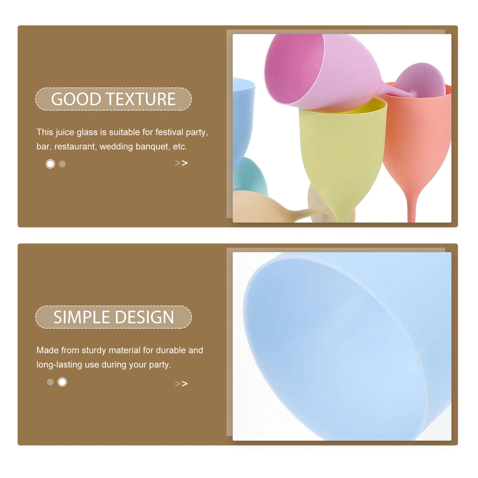 

6pcs Exquisite Glass Goblets Multi-Functional Juice Glasses For Party Stable Elegant Wine Glass Cocktail