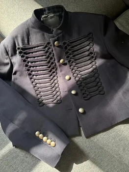 Chic Single-breasted Women's Jackets Long Sleeve O-neck Solid Female Coats 2026 Spring New Street Fashion Loose Lady Outwears 6