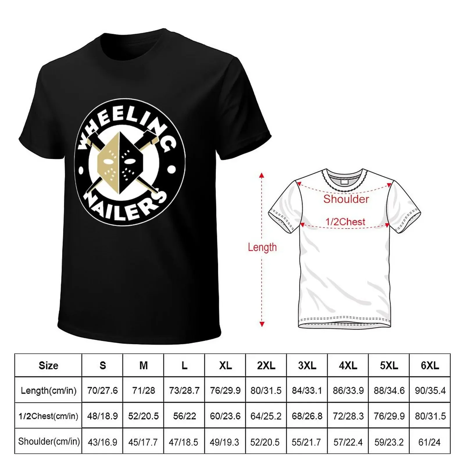 Wheeling Nailers T-Shirt quick drying aesthetic clothes summer clothes korean fashion t shirts for men