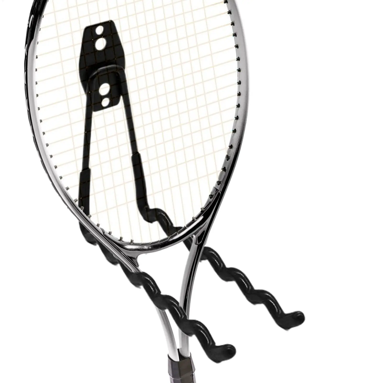 Metal Tennis Racket Holder Wall Hook Badminton Racket Holder Storage Organizer Wall Mount Tool Organizer Holds 6 Racquets