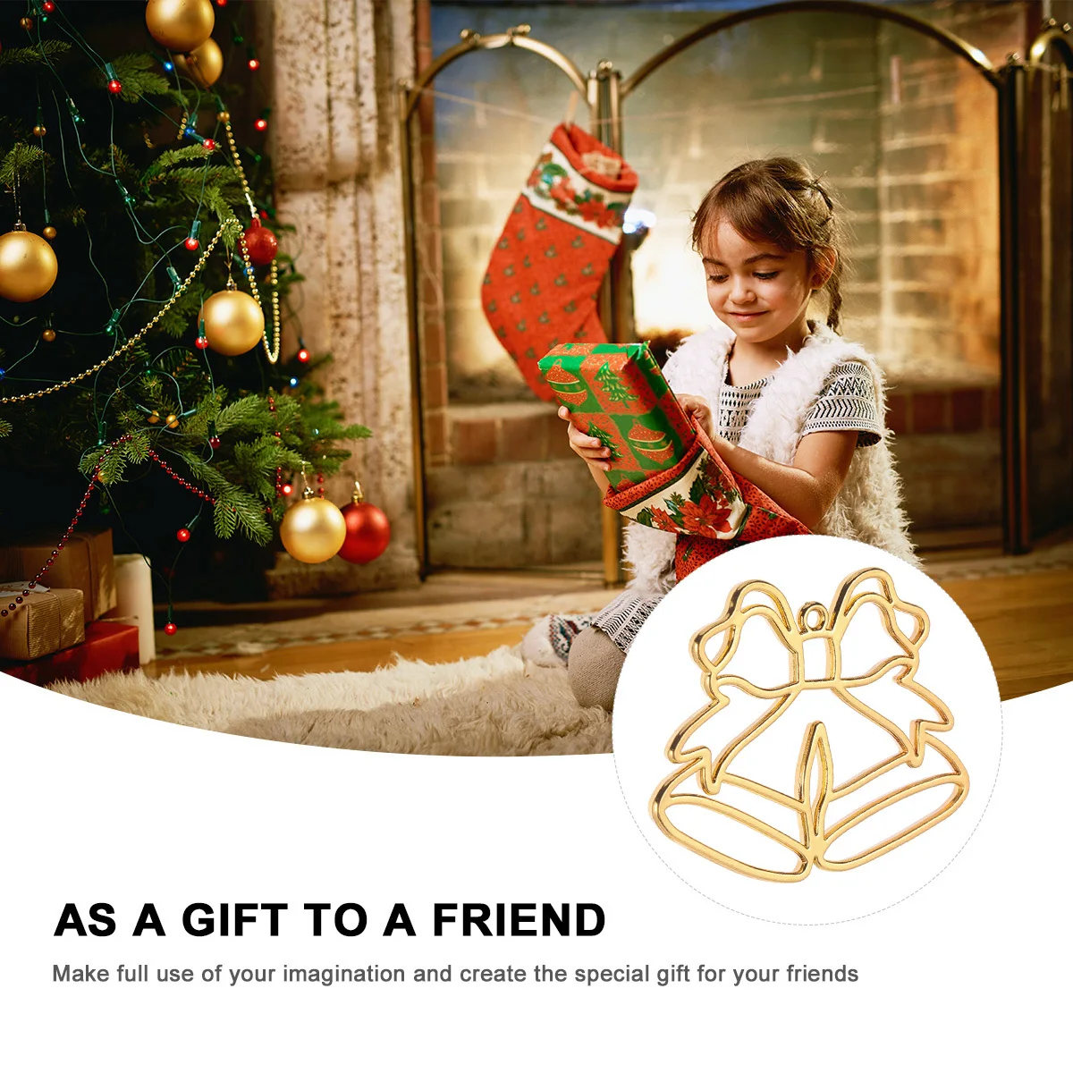 

10Pcs Open Back Bezel Christmas Alloy Frame Pendants Jewelry Pendant Frames for DIY Necklace Bracelet Earring Creation