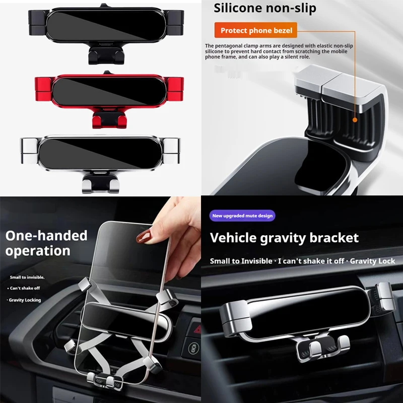 Car Phone Holder For Lexus RX300 RX350 RX450H 2009-2022 Gravity Navigation Bracket GPS Stand Air Outlet Clip Rotatable Support