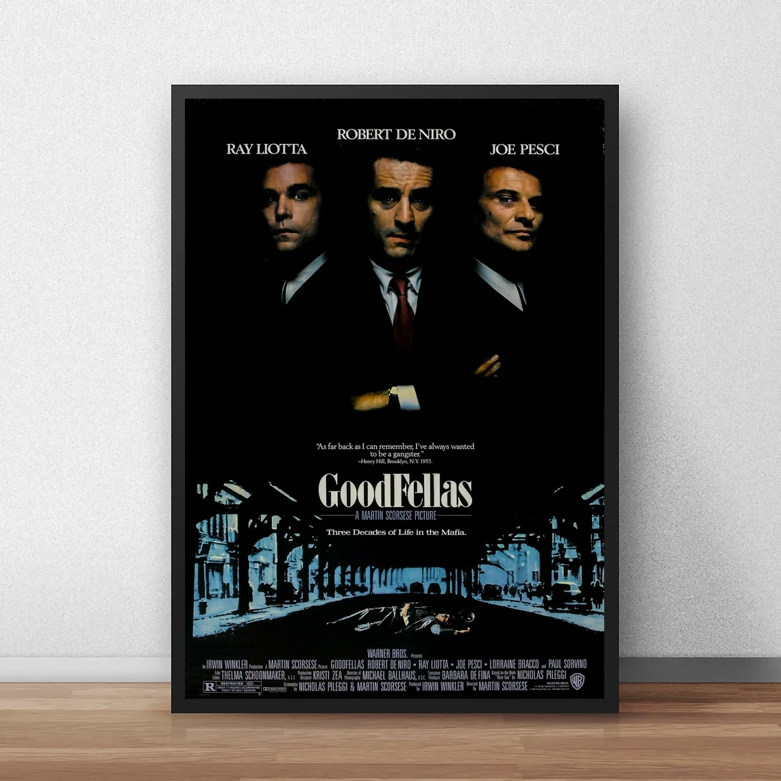 Goodfellas Movie Poster HD Printable Canvas Art Print Home Decor Wall Painting ( No Frame )