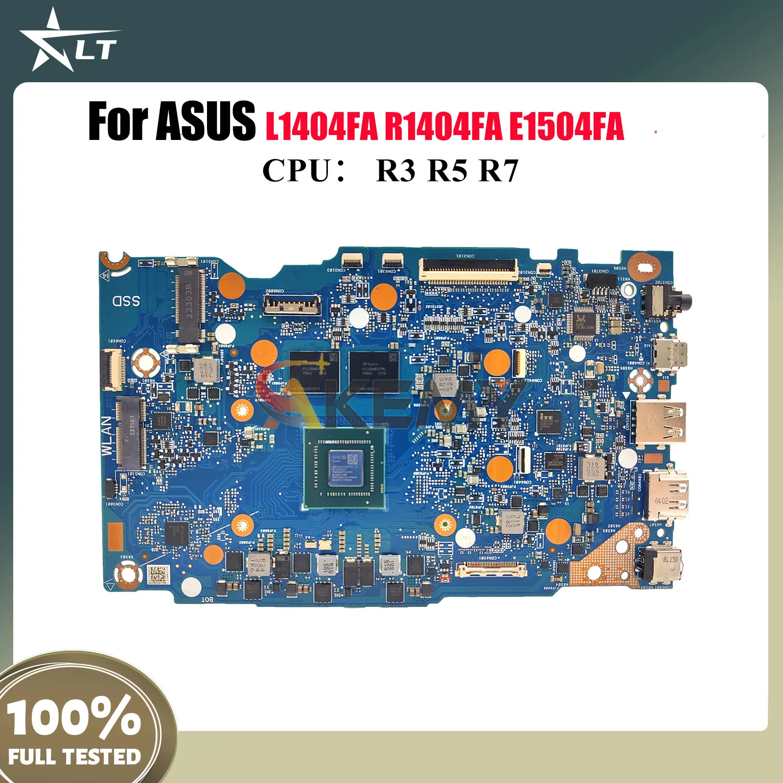 

E1504GA Материнская плата для ноутбука ASUS EeeBook E14 E1504FA E1404F L1404FA R1404FA Материнская плата с процессором R3 R5 R7 100% tests OK быстрая доставка