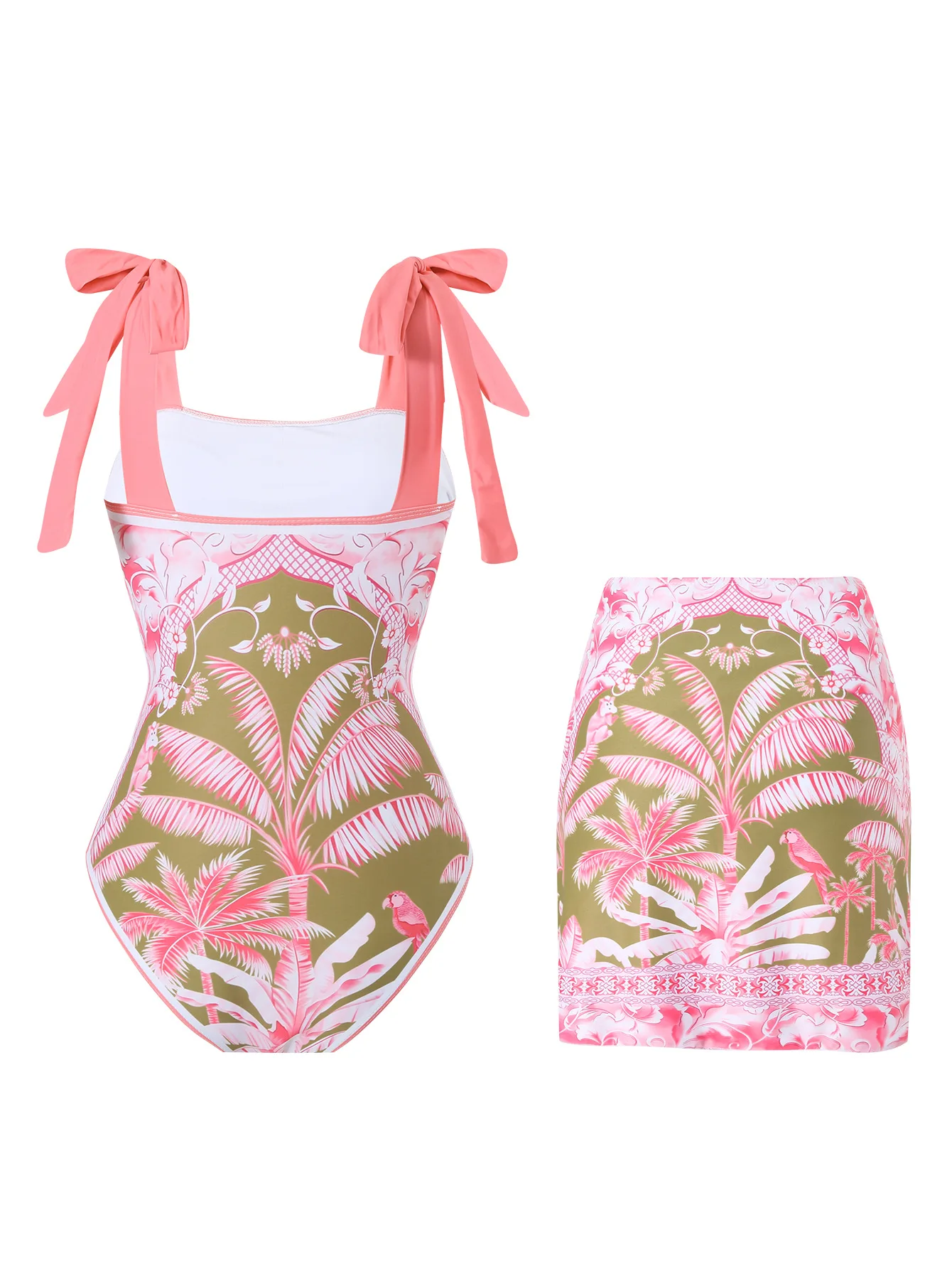 2026Women's one-piece swimsuit, hot-selling on Amazon in Europe and the US, with beach skirt set
